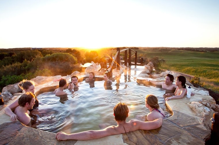 Relax in the hot springs in Sorrento